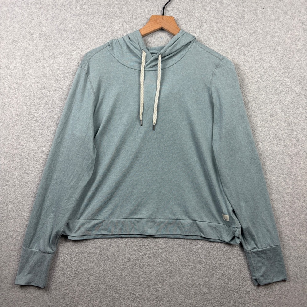 Vuori Hoodie Womens Large Blue Halo Essential Pullover DreamKnit Soft